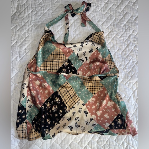 silk pattern top - Picture 3 of 3